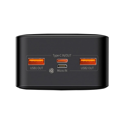 Зовнішній акумулятор Baseus Bipow Digital Display 20000mAh 15W (Black) (PPDML-J01)