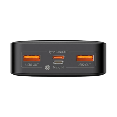 Зовнішній акумулятор Baseus Bipow Digital Display 20000mAh 20W (Black) (PPDML-M01)