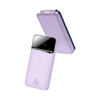 Зовнішній акумулятор Baseus Magnetic Wireless 10000mAh 20W (Purple) (PPCX010005)