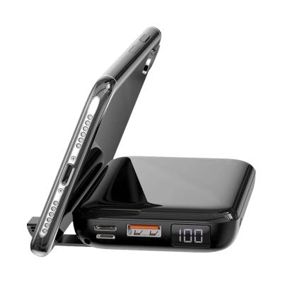 Зовнішній акумулятор Baseus Mini S Bracket Wireless 10000mAh (Black) (PPXFF10W-01)