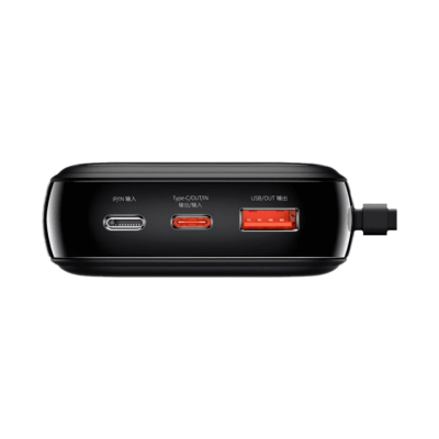 Зовнішній акумулятор Baseus Qpow Digital Display Lightning 20000mAh 3A (Black) (PPQD-H01)