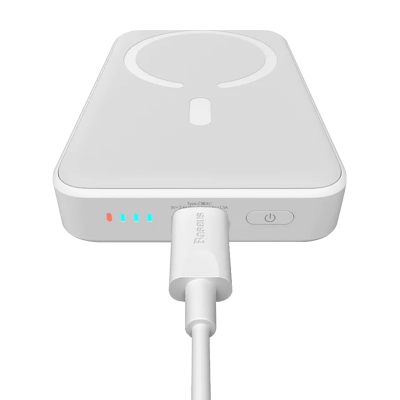 Зовнішній акумулятор Baseus Magnetic Mini 10000mAh 20W (White) (PPCX030002)