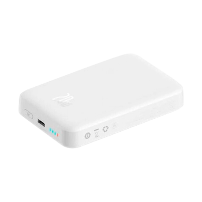 Зовнішній акумулятор Baseus Magnetic Mini 10000mAh 20W (White) (PPCX070002)