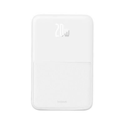 Зовнішній акумулятор Baseus MagPro Magnetic Bracket 5000mAh 20W (White) (P10064101223-00)