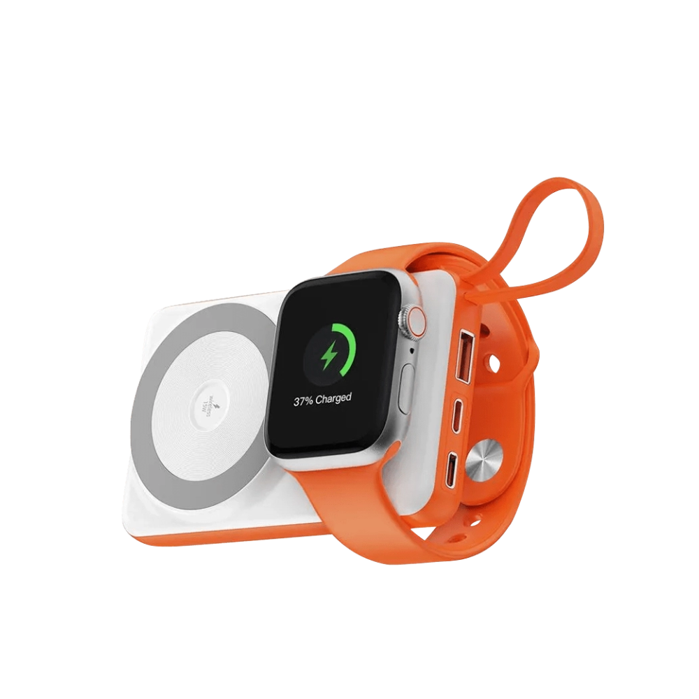 Зовнішній акумулятор Wiwu Core 2 in 1 10000mAh 22.5W (Wi-P007) (White/Orange)