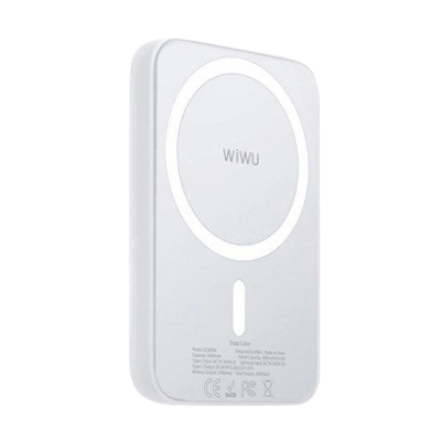 Зовнішній акумулятор Wiwu Magnetic Wireless 5000mAh (White)