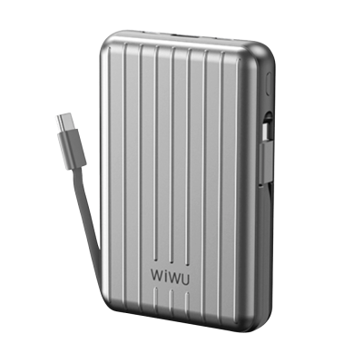 Зовнішній акумулятор Wiwu Trunk Series 10000mAh 22.5W (PP03) (Silver)