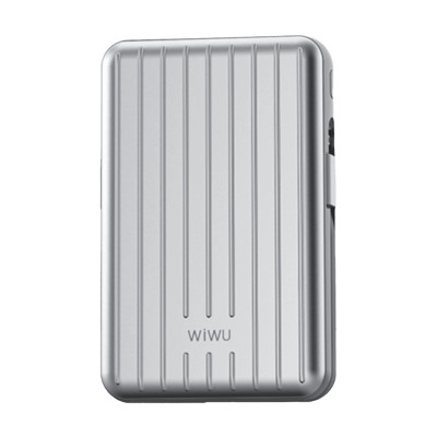 Зовнішній акумулятор Wiwu Trunk Series 5000mAh 22.5W (Silver) (PP03)